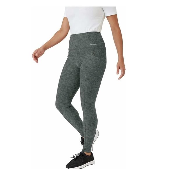 NWT Eddie Bauer Women's High Rise Trail-Tight Leggings Loden Size M $60 9HL173 - Picture 3 of 4